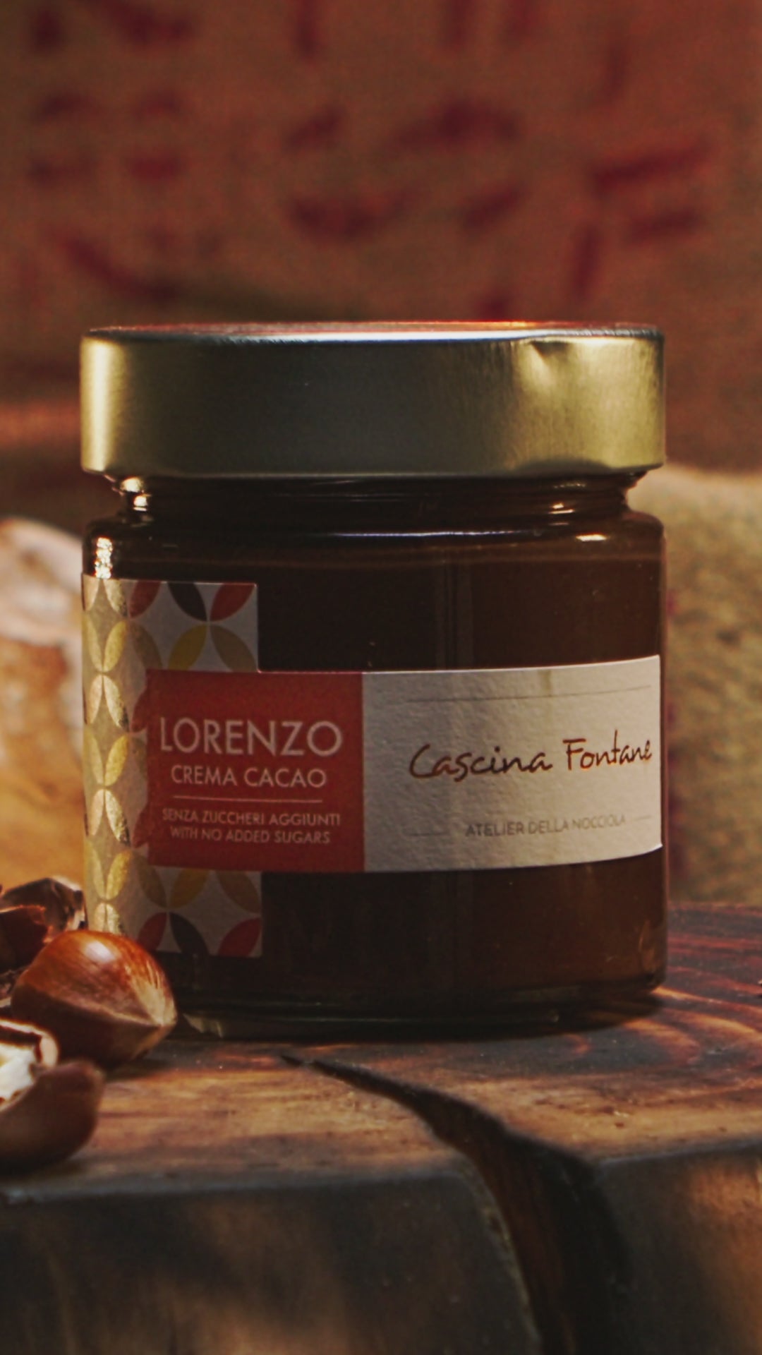 Crema di Nocciola Spalmabile senza zuccheri aggiunti - "Lorenzo"